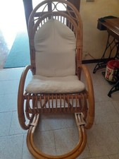 Sedia dondolo legno - a,