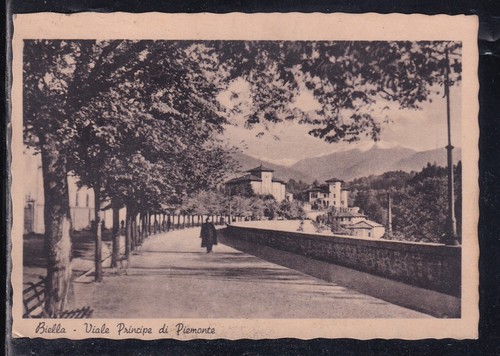 Cartolina biella viale - cartolina,