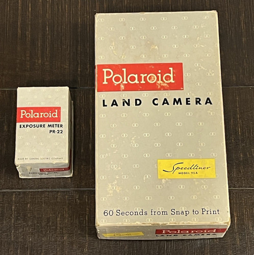Vintage leather polaroid land - polaroid,