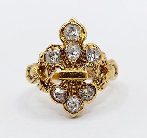 Anello cavaliere fiore - , di