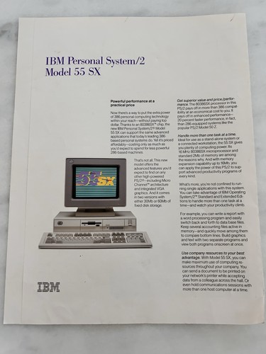 Brochure computer vintage - brochure, ibm