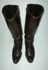 STIVALI da donna "PACO LOPEZ" VERO CUOIO n. 35 colore testa di moro