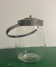 VECCHIO ANTICO VASO VETRO SOFFIATO PORTA BISCOTTI O CARAMELLE PRIMO 900