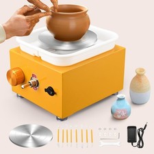 Tornio per Ceramica, Tornio Elettrico da 2000RPM, Piatto Girevole in Metallo Min