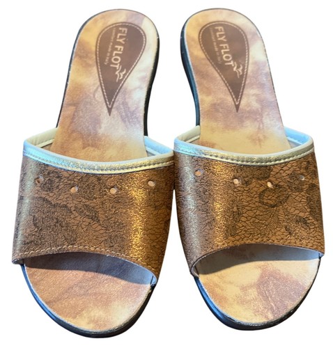 Fly flot metallic bronze - bronze, wedge