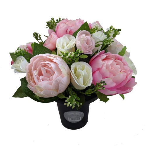 Peonia artificiale bocciolo - artificiale,