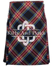 Kilt Stewart tartan nero
