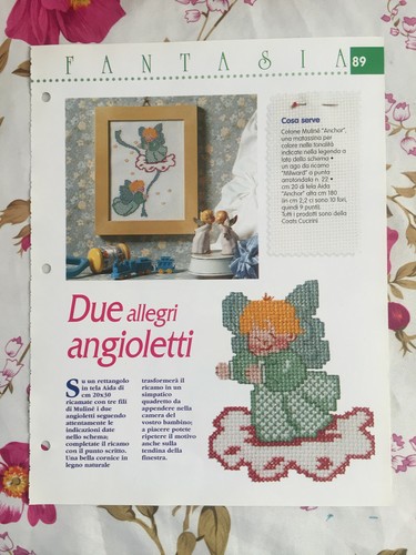 Schema punto croce ricamo due - croce,