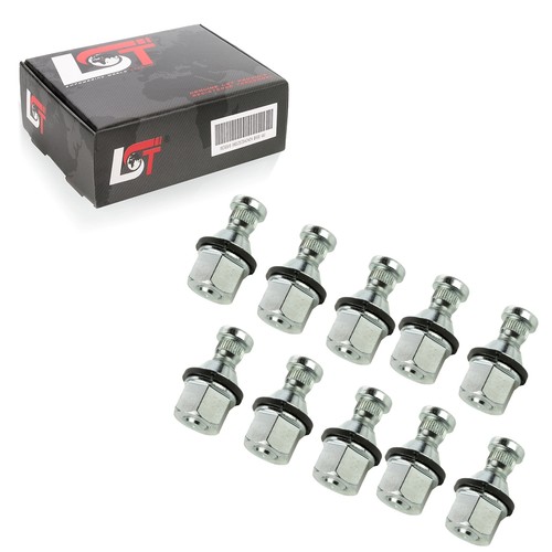 10x perni zigrinati con dado - 10x,