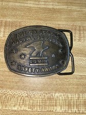 Fibbia cintura vintage USPS United States Postal Service premio sicurezza posta USA