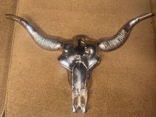 Aluminum bull skull - bull,