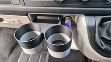 Twin cup holder for VW T6
