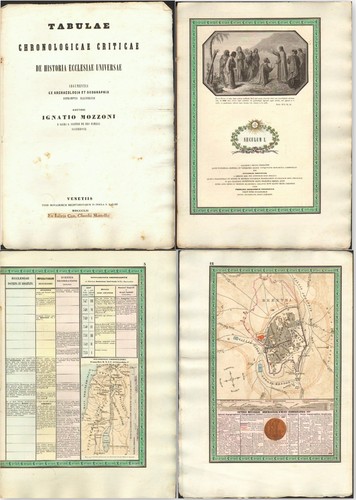 Old map gerusalemme israele - old,