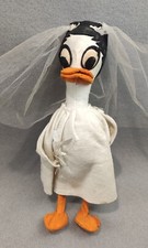 PANNO LENCI OCA CON VESTITO SPOSA TIPO PAPERA  AMELIA NO DISNEY NEW VINTAGE DOLL