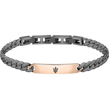 MASERATI JM222AVD03 BRACCIALE UOMO ACCIAIO ROSE' 22cm LIST. 89€ SOTTOCOSTO