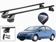 BARRE PORTATUTTO DA TETTO PER HONDA CIVIC 8 SEDAN 4 PORTE 2006-2011 NERE MENABO