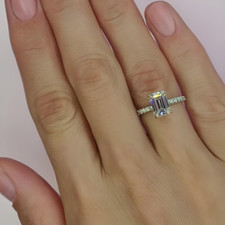 Anello in oro bianco 14 kt con