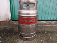 CAMPEGGIO: BOMBOLA GAS INOX con valvola innesto rapido - ULTRA LEGGERA SPAGNOLA