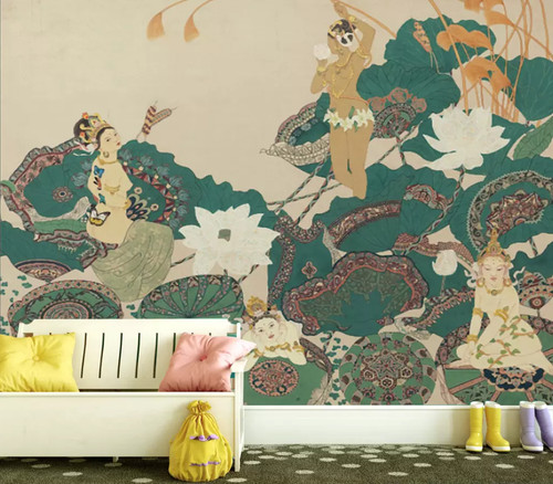 Carta parati lotus fee - 3d,