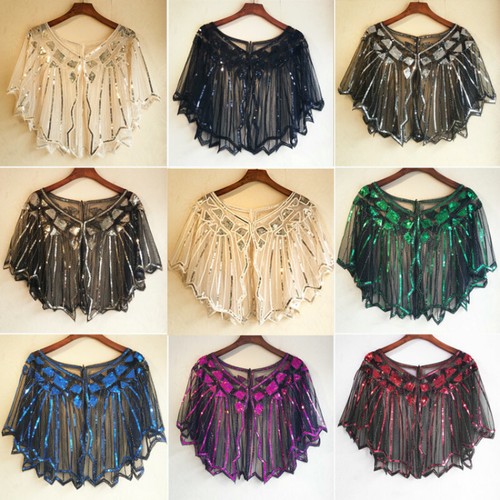 Scialle donna paillettes