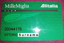 Tessera Scheda "Club Mille