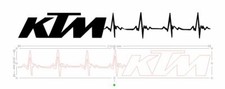 2X STICKERS KTM  LIGNE DE VIE