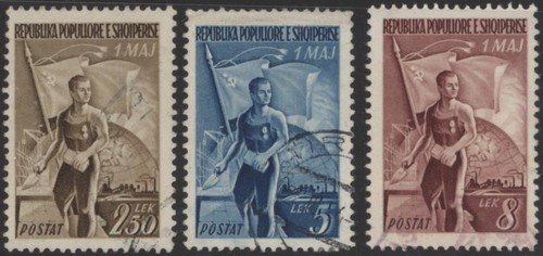Albania 1949 festa del lavoro - albania,