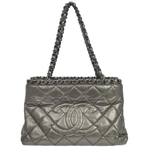 Borsa mano chanel argento - borsa,