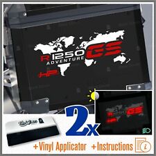 n.2 Adesivi Bianco Rosso Mappa