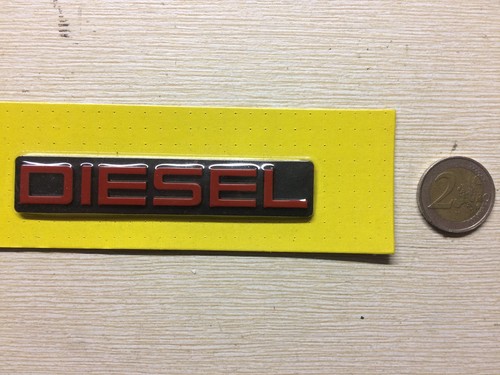 Scritta diesel rosso nero - scritta,