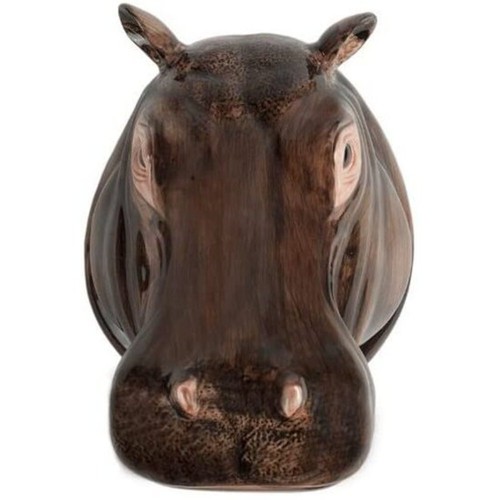 Hippo wall vase ceramic - wall,