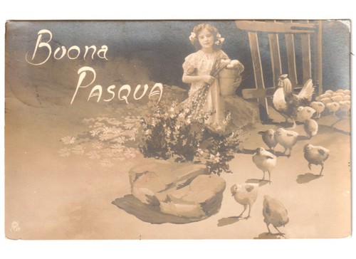 1917 pasqua foto cartolina - 1917,