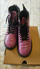 Dr Martens Anfibi con zip Glitter Dark Pink nr. 35 come nuovi
