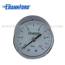 MANOMETRO PER RIDUTTORE DI PRESSIONE ACQUA ATTACCO POSTERIORE DA 1/4" 10 ATM.