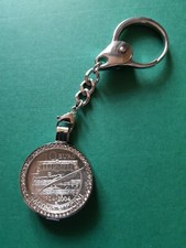 GIACOMO PUCCINI 2004 MONETA 10 EURO D'ARGENTO INCASTONATA IN PORTACHIAVI GIOIEL