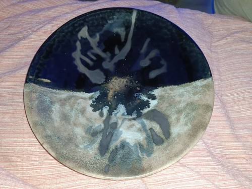 Piatto ceramica bruno - piatto,