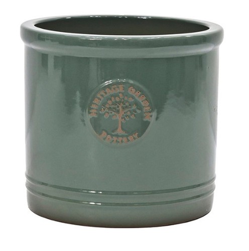 Fioriera ceramica verde