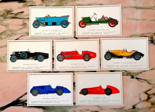 Lotto serie cartoline alfa - lotto,