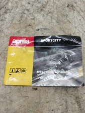 LIBRETTO USO E MANUTENZIONE PER APRILIA SPORTCITY 125 DEL 2005 (e51998)
