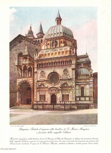 Bergamo santa maria maggiore - maggiore, e