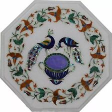 Tavolo 12" marmo bianco centro