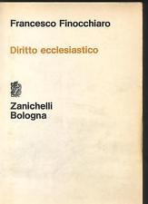 diritto ecclesiastico 3a ed finocchiaro francesco 9788808070043