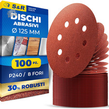 100 125mm Velcro Sanding Discs