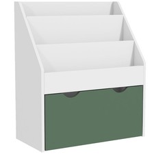 Libreria per Bambini 3-8 Anni a 3 Ripiani in MDF 62.5x30x70 cm Verde DecHome