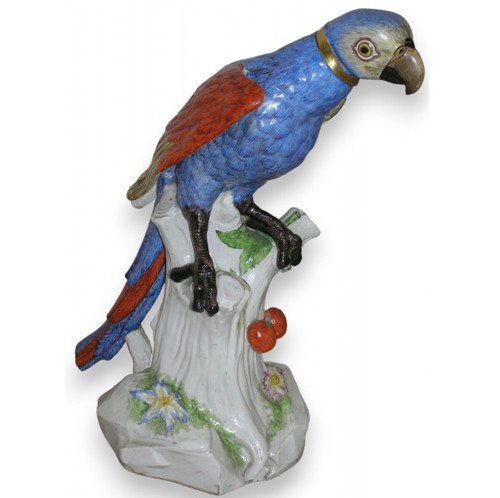Antica statuina pappagallo