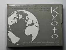 Serie Divisionale Italia 2007 Proof Kyoto Fondo Specchio Set Repubblica