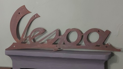 Insegna vespa metallo - insegna,