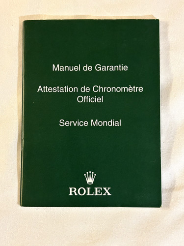 Rolex libretto manuale - rolex,