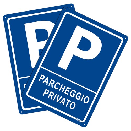 2pz cartelli parcheggio - di,