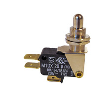 Micro interruttore pulsante metallico Micro Switch N.C. 10A faston 6,3mm M1DX20M